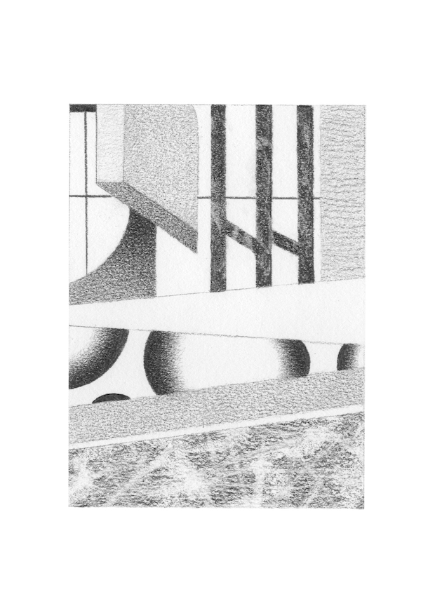 number 11 in a series of abstract compositions drawn in pencil