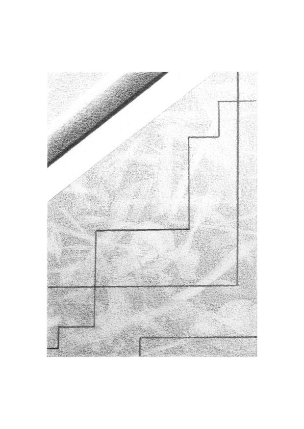 number 2 in a series of abstract compositions drawn in pencil