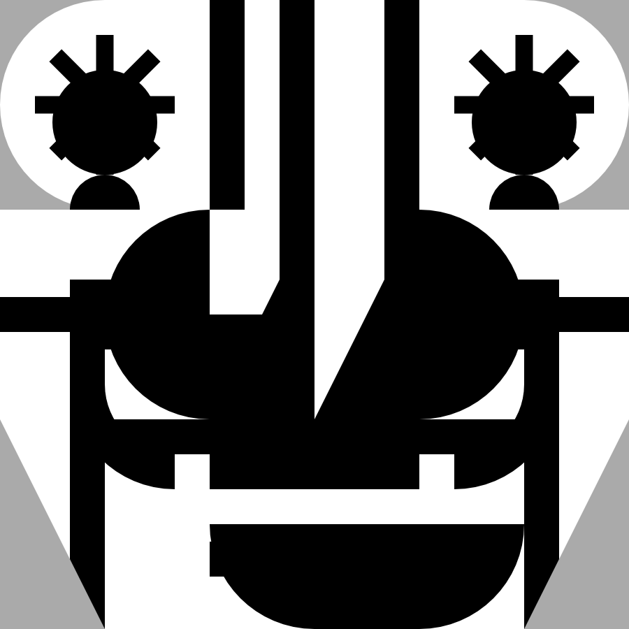 number 4 in a series of graphic faces created with various shapes